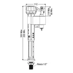 Mecanismo de Entrada Master Flux Censi para Caixa Acoplada – Reposição e Economia de Água