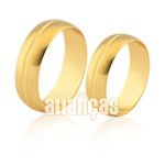 Alianças De Noivado e Casamento Em Ouro 10k 