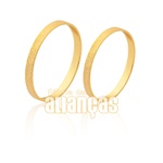 Alianças De Noivado e Casamento Em Ouro Amarelo 18k 0,750 Fa-1567