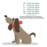 Coleira Para Cachorro Personalizada + Guia (preto e cinza) 