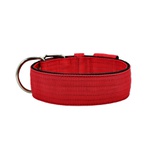 Coleira Para Cachorro Amorosso + guia curta 80cm (vermelho e preto)