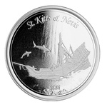 St. Kitts and Nevis 2021 - Sunken Ship Ag999 1oz