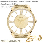Relógio Euro Ouse Ser Você Mesma Feminino Dourado EU2036YQF/4D