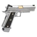 Pistola Airsoft GBB ARMORER WORKS 2011 5.1 SILVER DS 0131 FULL AUTO