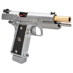 Pistola Airsoft GBB ARMORER WORKS 2011 5.1 SILVER DS 0131 FULL AUTO
