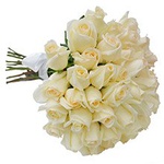 Buque de Rosas Brancas 15 Unidades