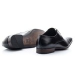 Sapato Social Bigioni de Amarrar Estampa em Laser cor Preto