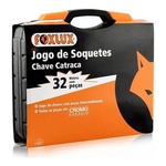 Jogo de Soquetes + Maleta 32 Peças Foxlux 57.02