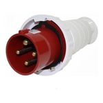 Plug Lukma 3P+T 63A 380-415V 6H Vermelho