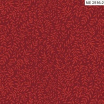 Tecido Tricoline tom tom folhinhas 100% algodão - vermelho