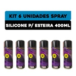 KIT 6 UNIDADES SPRAY DE SILICONE P/ ESTEIRA 400ML