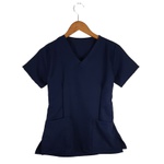 Camisa Scrub Basic - Pijama Cirúrgico Azul Marinho em Gabardine