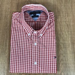 Camisa manga curta TH xadrez vermelho