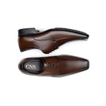 Sapato Social Masculino Derby CNS 40062 Dark Brown