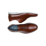 Sapato Casual Masculino Wholecut CNS 163090 Conhaque