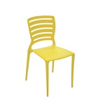 Cadeira Tramontina Sofia Amarela Encosto Vazado