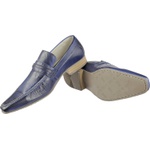 Sapato Casual Tradicional Linha Paulo Vieira - 307 - Azul