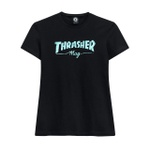Camiseta Thrasher Feminina Mag Logo Black