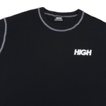 Camiseta High Tee Logo Colored Black Grey