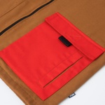 Color Block High Vest Brown/Red