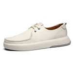 Sapato Masculino Sneaker 4 Furos Napa Confort Off White