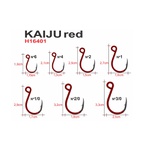 Anzol Inline Maruri Kaiju Red H16401 (olho invertido) Ideal para iscas artificiais c/ 10 unid.