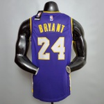 Regata Nba Lakers Silk (jogador) Bryant Camisa 24 (símbolo Nike branco)