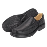 Sapato Masculino Conforto em Couro Preto Tipo Anti-Stress Galway 2001