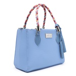 Bolsa Flother Com Alça Colorida e Transversal Azul