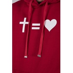Blusa de Moletom Cristão Declarado Masculino Cruz é Igual Amor