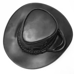 Chapéu de Couro - Modelo Escamado em couro 