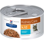 Racao umida Hill's Prescription Diet Lata Sabor Atum k/d Cuidado Renal para Gatos, unica