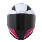 CAPACETE LS2 RAPID CANDIE WHITE/SILVER/CHERRY