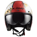 CAPACETE LS2 SPITFIRE RUST WHITE/RED 
