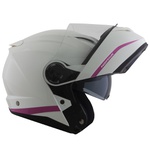 CAPACETE NORISK FORCE SIMPLICITY WHITE/PINK 