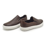 Slip On Yate Masculino Connect em Couro - Brown