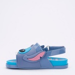 Mini Melissa Beach Slide Sandal + Stitch Infantil Azul 