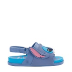 Mini Melissa Beach Slide Sandal + Stitch Infantil Azul 