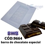 Barra de Chocolate Especial BWB COD: 9664 Forma Barras De Chocolate Acetato com Silicone Especial (3 Partes)