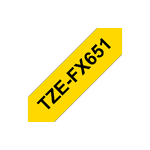 Fita flexivel tze-fx651 24mm preto/amarelo