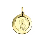Pingente Medalha São Cristóvão em Ouro 18K