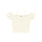 Blusa Cropped Fakini Infantil Feminina 12-14-16 Bege