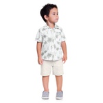 Conjunto Milon Infantil Masculino 4-6-8 Camisa e Bermuda