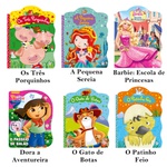 Histórias infantis Clássicas livros 6 unidades crianças