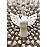 Divino Espírito Santo Resplendor com Esculturas em Madeira de Conchas 1,20 M.