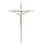 Crucifixo Estilizado Aço 21cm