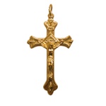 Crucifixo Romano Dourado 4,2x2,5cm