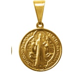 Medalha Folhada à Ouro São Bento