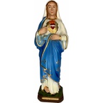 Imagem 30 cm Gesso Nacional - Sagrado Coração de Maria