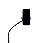 Pedestal Polyvox para Microfone Universal com Ajuste de Altura e com Suporte Articulado para Celular 
